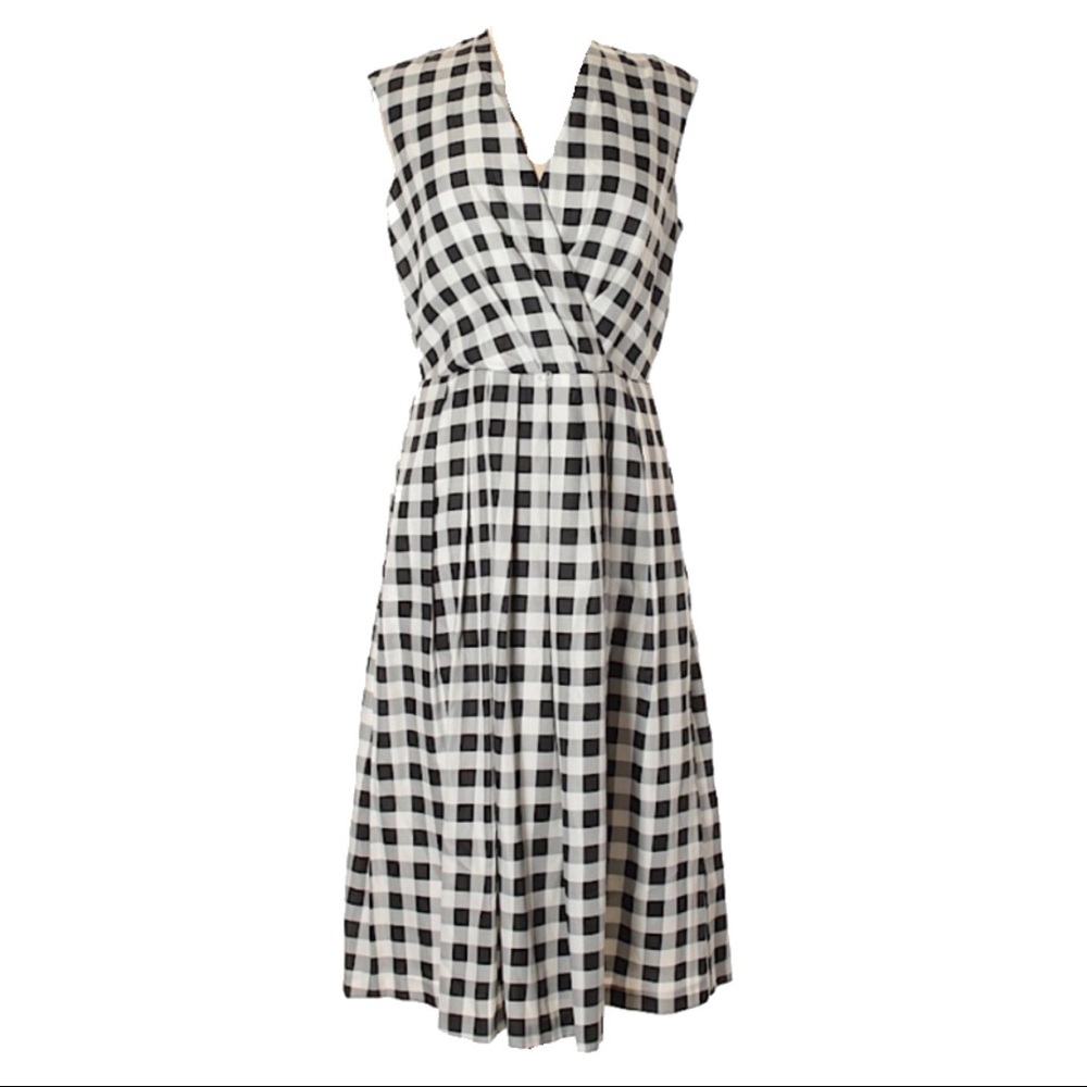 Sleeveless Gingham Dress